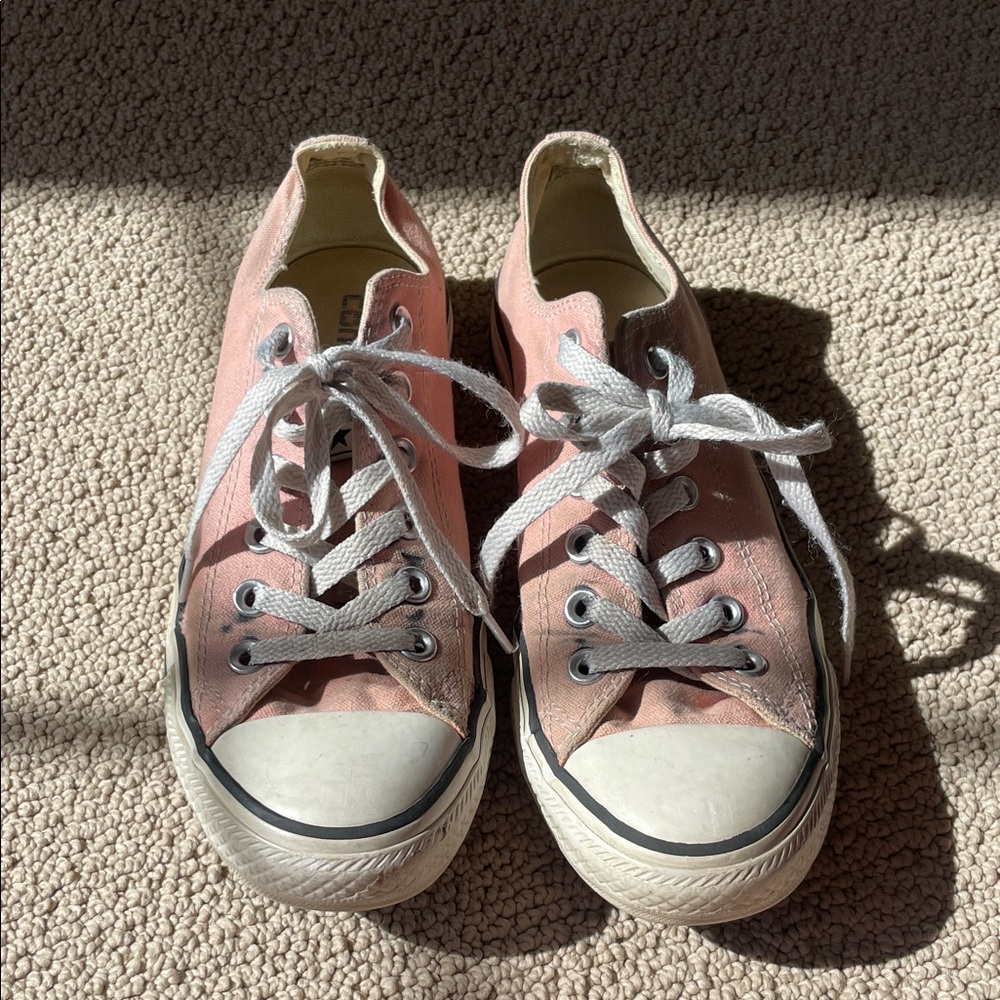 Pink Low-Top Converse Sneakers